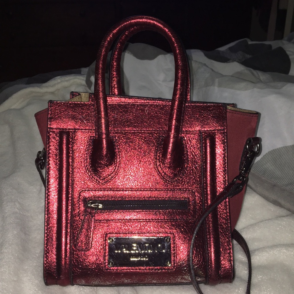 Mario Valentino Mini bag. Red Metallic color.